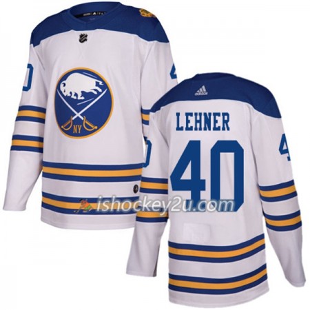 Mænd NHL Buffalo Sabres Trøje Robin Lehner 40 2018 Winter Classic Adidas Hvid Authentic